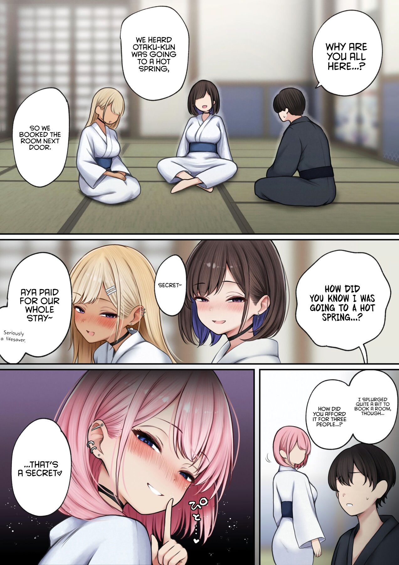 Hentai Manga Comic-The story of how my bedroom became my gyaru childhood friend's fuck-room: onsen ryokan book-Read-10